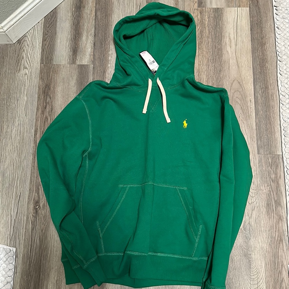 NWT Ralph Lauren hooded polo pony pullover sweatshirt size large